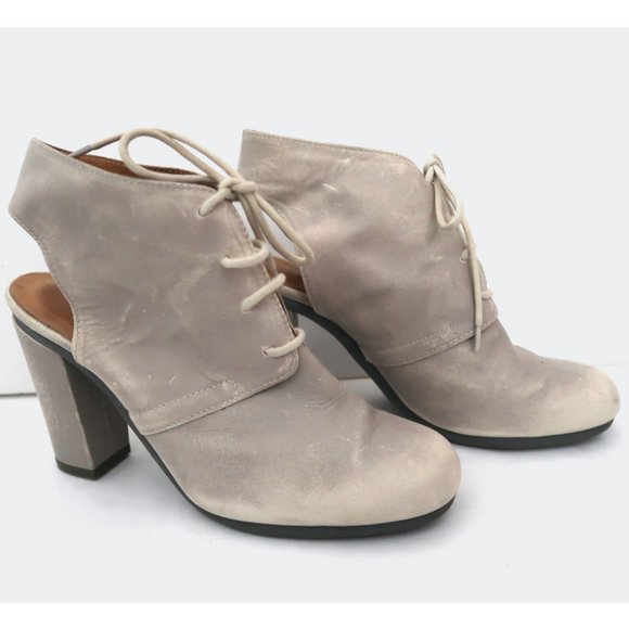 MM6 MARTIN MARGIELA Lace up open back Bootie shoe - Picture 8 of 10